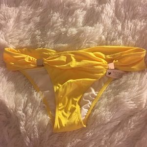 Shimmery Yellow-Gold Cheeky VS Bikini Bottoms